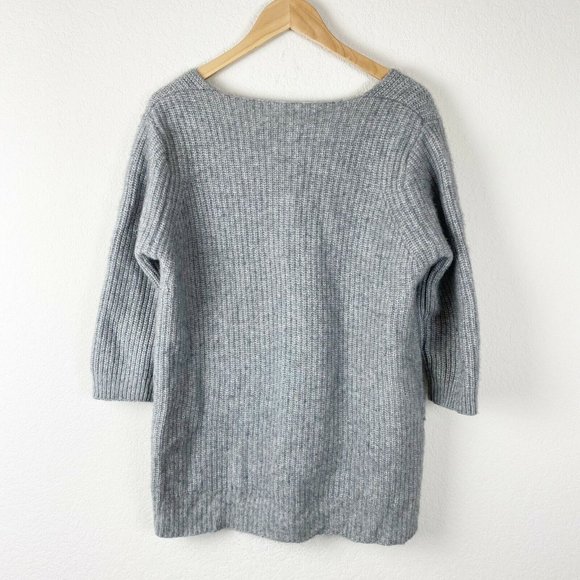 ELIE TAHARI gray Wool Cashmere Violetta sweater - Picture 8 of 9